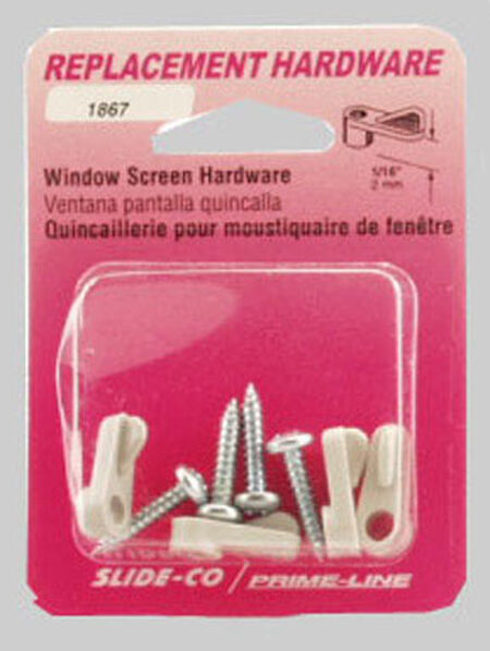 Plastic Screen Clip 12 L 1//16 in Prime-Line 0.6 in